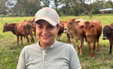 Sandra Valero, manager of La Catira dairy company in the Orinoquia region’s Meta department